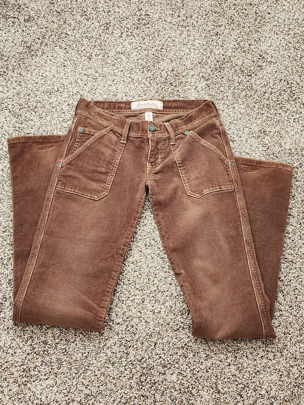 Vintage Abercrombie & Fitch Chocolate Brown Flare Pants - Picture 5 of 10